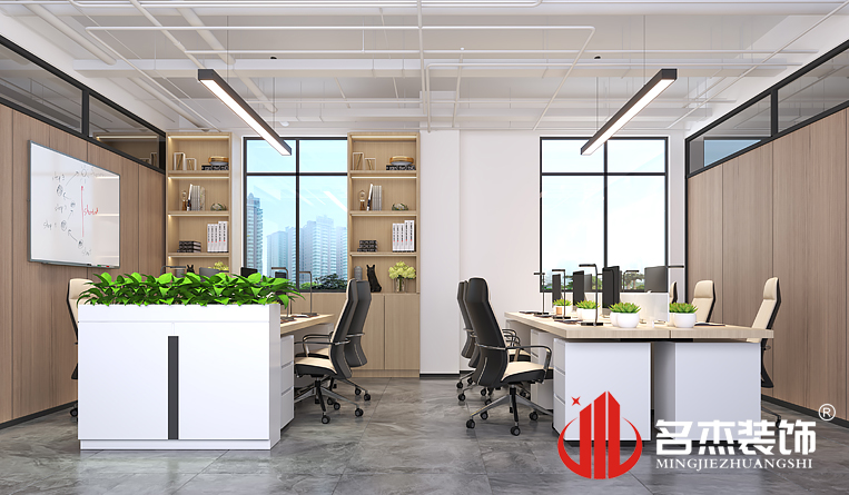 開(kāi)放辦公區(qū)域裝修設(shè)計(jì)效果
