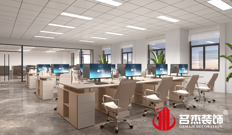 開放辦公區(qū)裝修設(shè)計效果